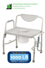 Deluxe Bariatric Drop-Arm Commode